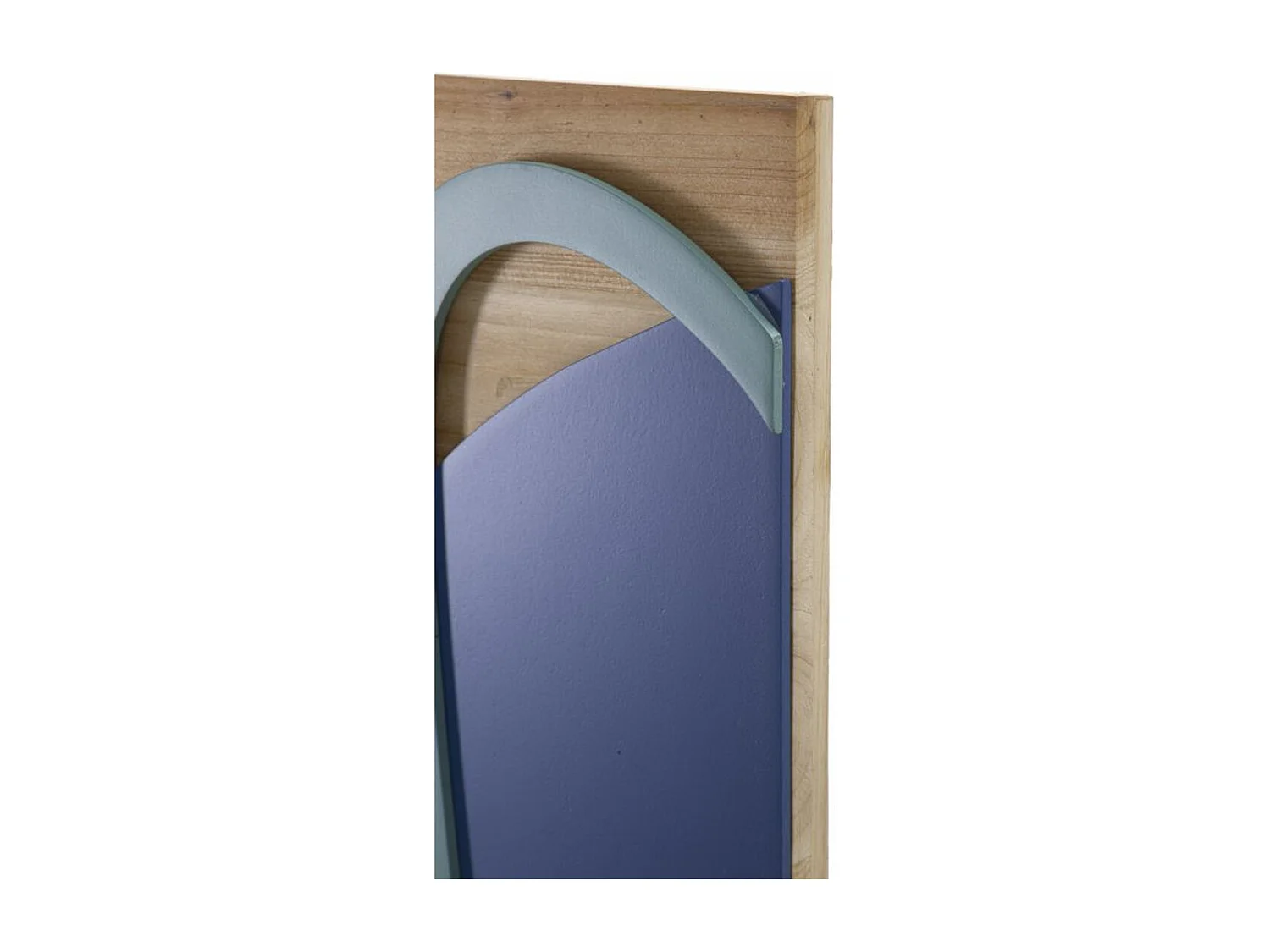 Décoration en Métal et Bois Géométrique 12, Multicouleur, 80x2,5x50 cm, Seven Design