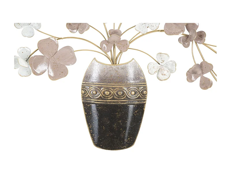 Metalowa Dekoracja 3D Kwiaty 35, Wielokolorowy, 87,5x6x46 cm, Seven Design