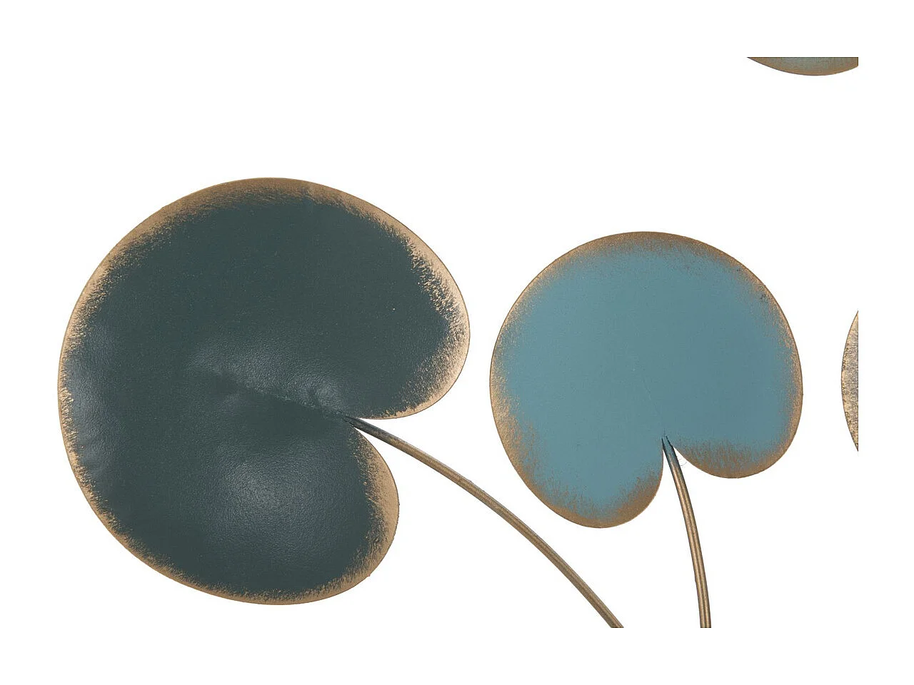 Décoration 3D en Métal Arbre 5, Bleu, 89x2,5x90 cm, Seven Design