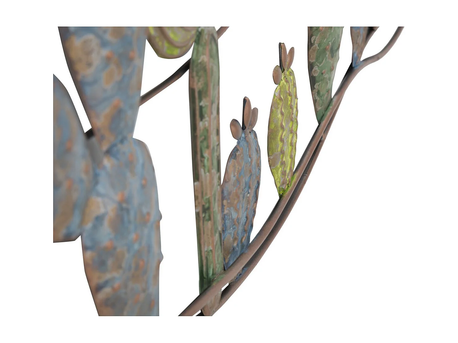 Metalowa Dekoracja 3D Kaktus 1, Wielokolorowy, 90x2,5x64 cm, Seven Design