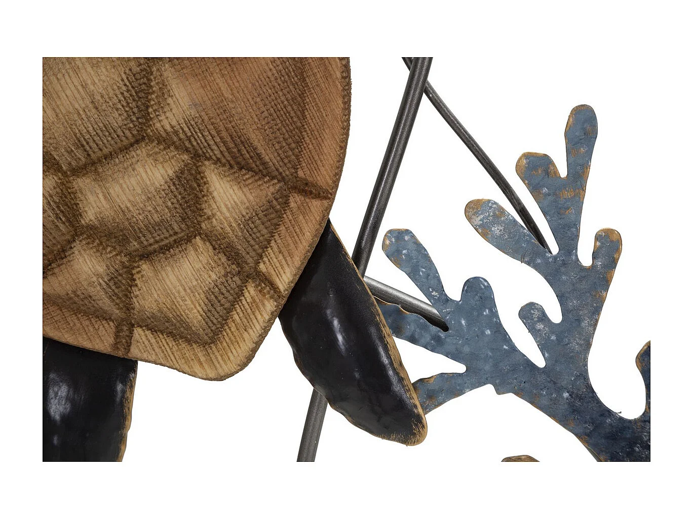 Metalowa Dekoracja 3D Żółwie, Wielokolorowy, 132,7x5,7x69,9 cm, Seven Design