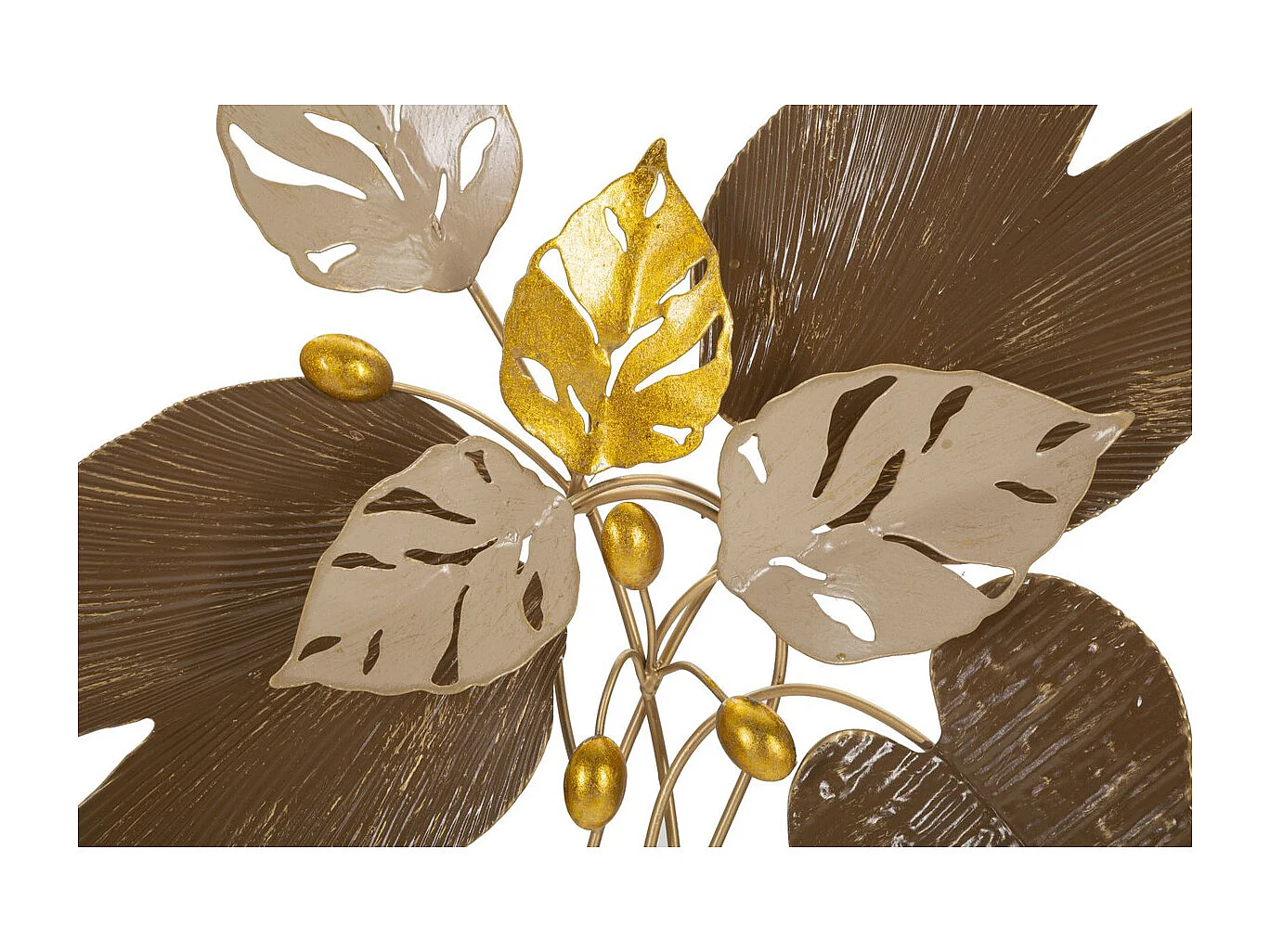 Décoration 3D en Métal Fleurs 37, Multicouleur, 50,2x5,1x50,2 cm, Seven Design