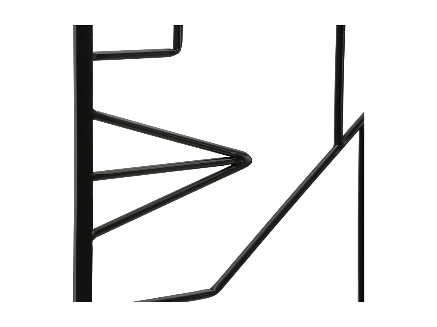 Décoration en Métal Visage 2, Noir, 60x1x80 cm, Seven Design