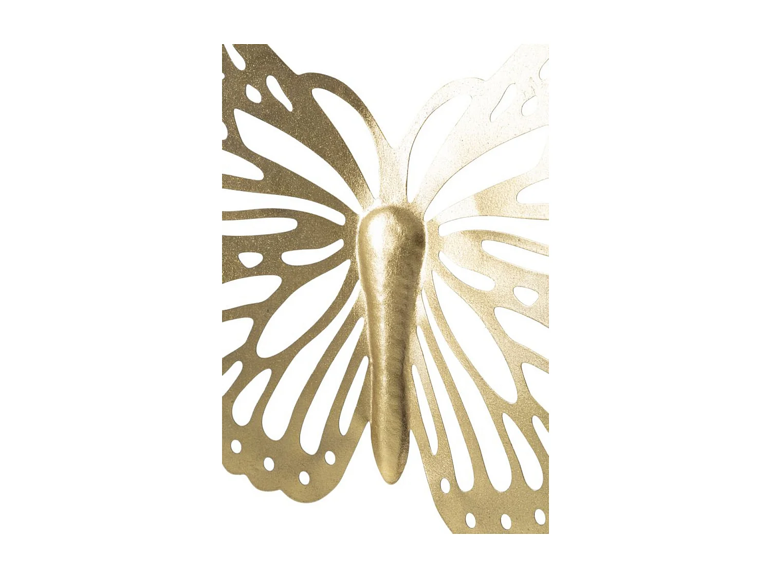 Décoration 3D en Métal Papillon, Or, 43x2x35 cm, Seven Design