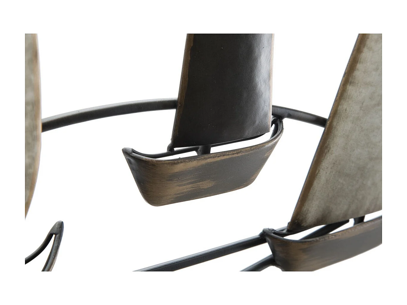 Décoration 3D en Métal Bateaux 4, Multicouleur, 119x3x51 cm, Seven Design