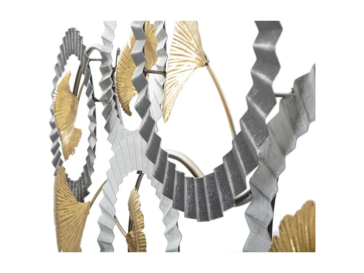 Décoration 3D en Métal Roues 6, Multicouleur, 126x5x58 cm, Seven Design