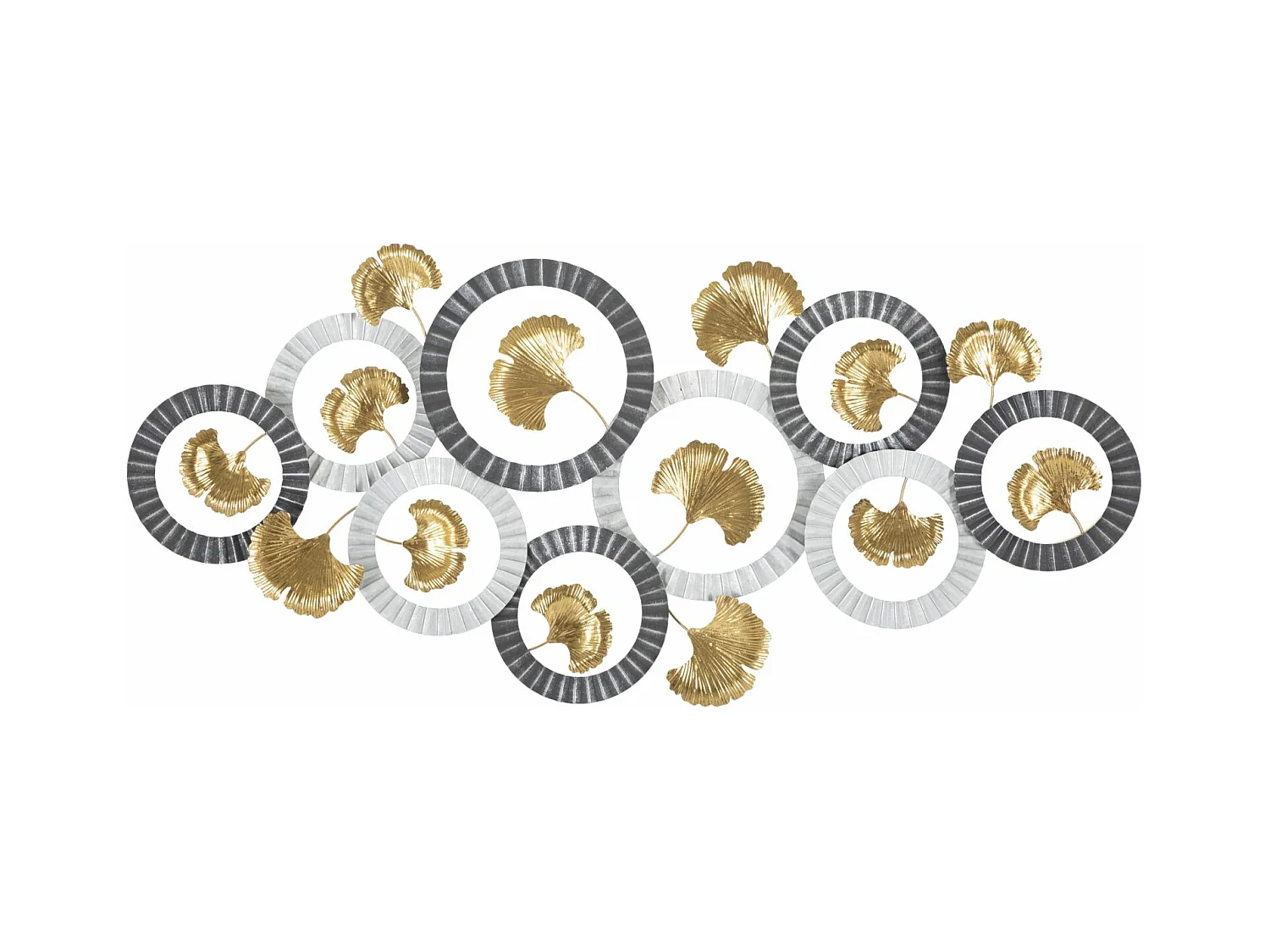 Décoration 3D en Métal Roues 6, Multicouleur, 126x5x58 cm, Epikasa