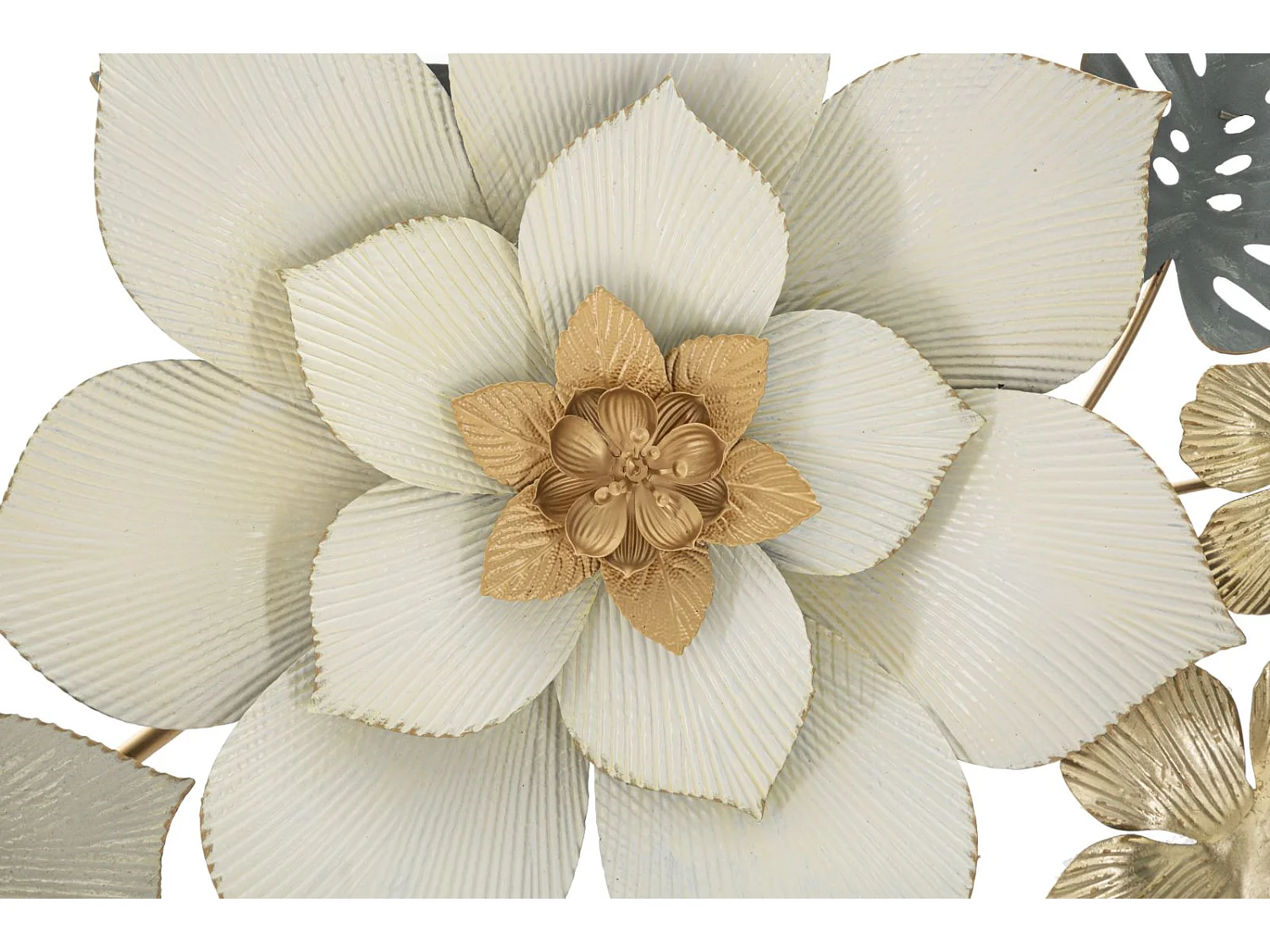 Decorazione in Metallo 3D Fiori 9, Multicolore, 134,6x7,6x69,9 cm, Epikasa