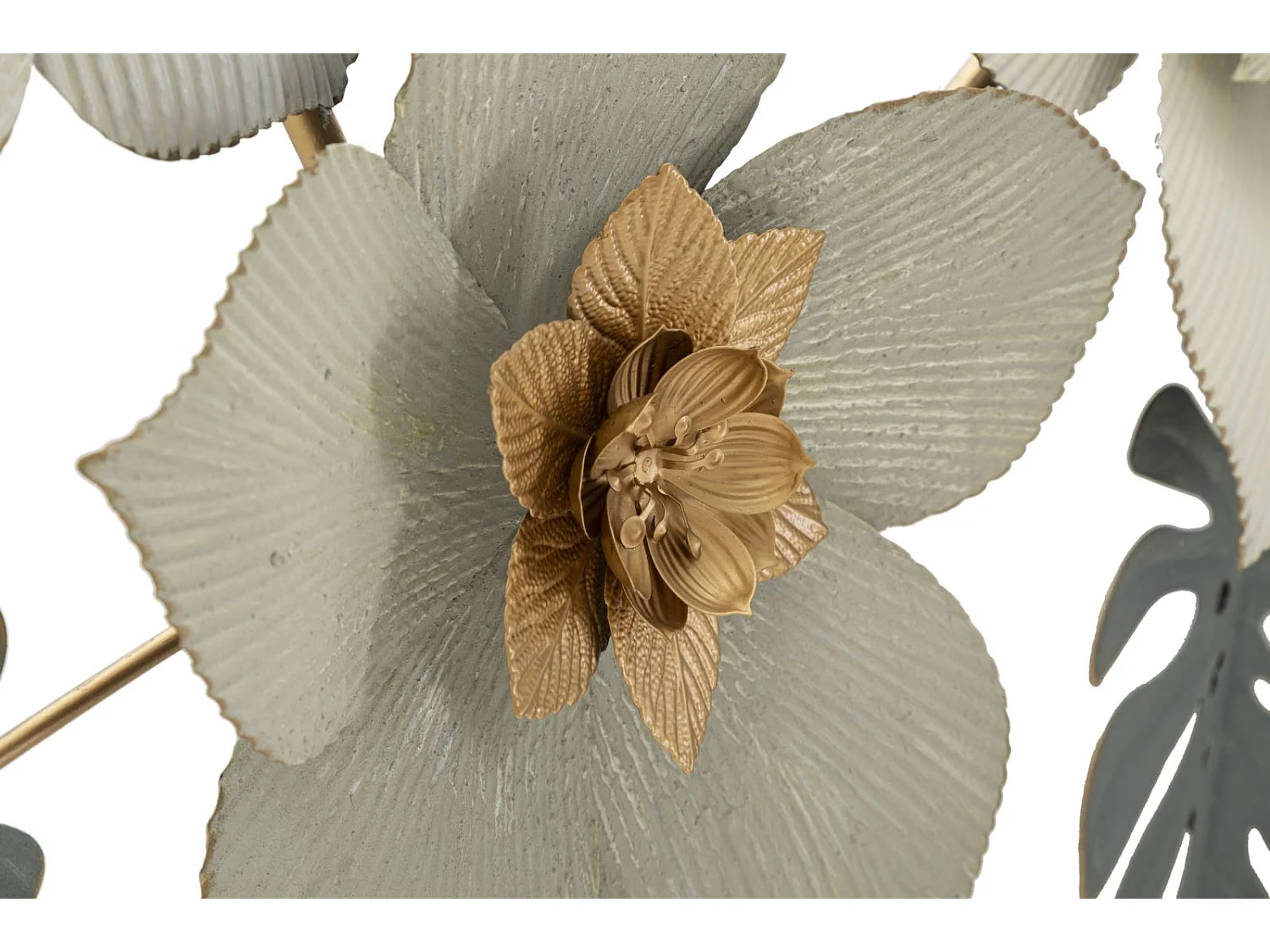 Decorazione in Metallo 3D Fiori 9, Multicolore, 134,6x7,6x69,9 cm, Epikasa