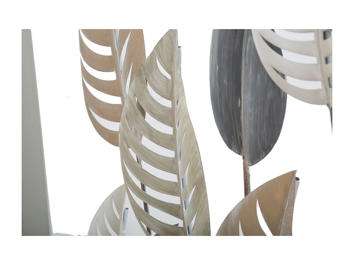 Décoration 3D en Métal Feuille 16, Multicouleur, 103,5x5x84 cm, Seven Design