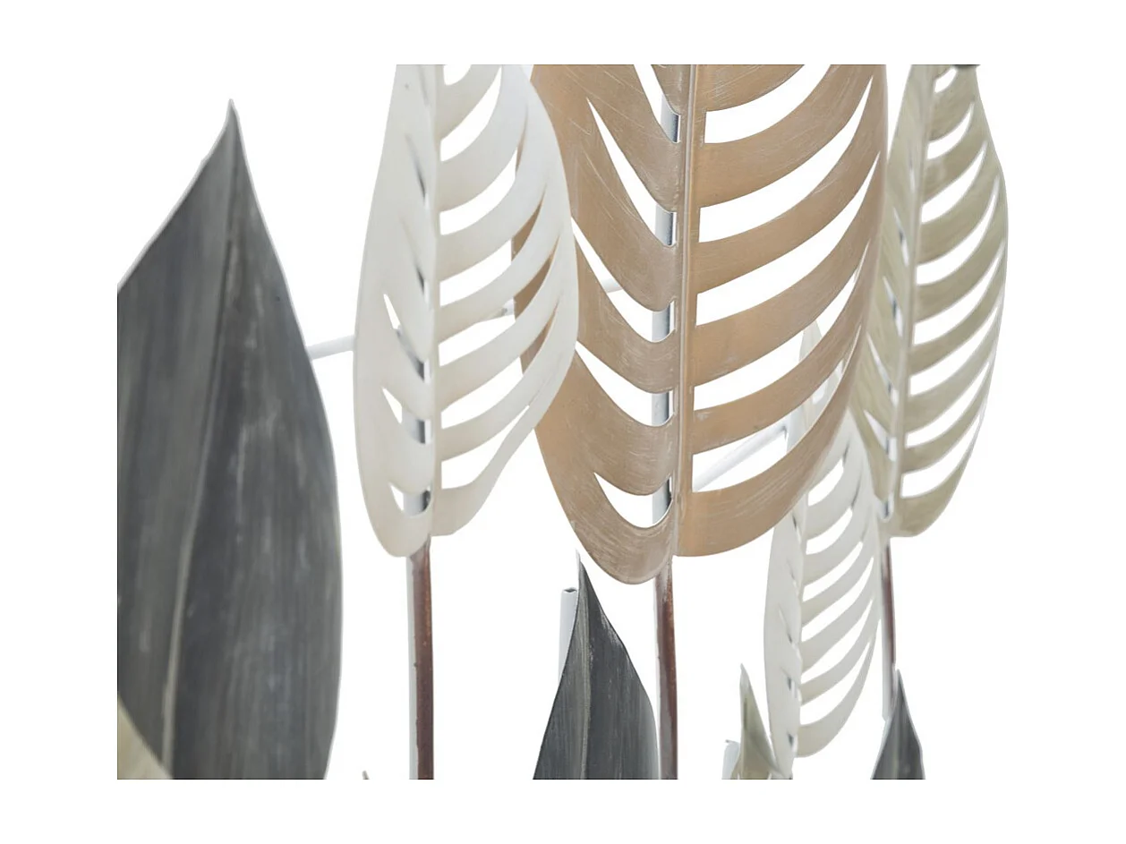 Décoration 3D en Métal Feuille 16, Multicouleur, 103,5x5x84 cm, Seven Design