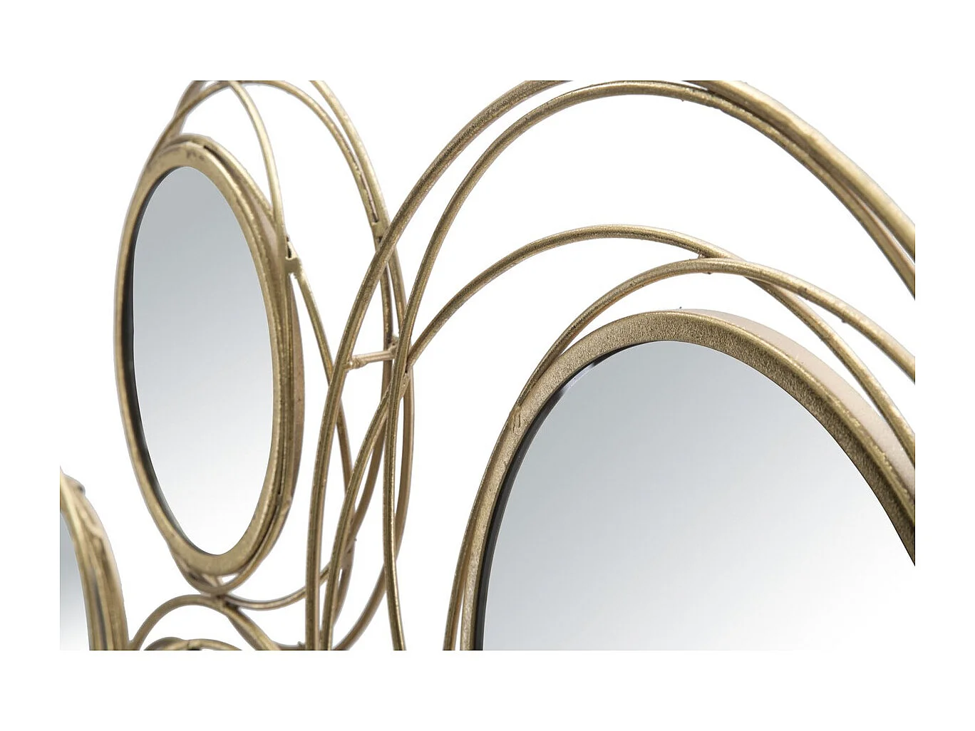 3D Metalen Decoratie Cirkels 23, Goud, 124,5x4x53,5 cm, Seven Design