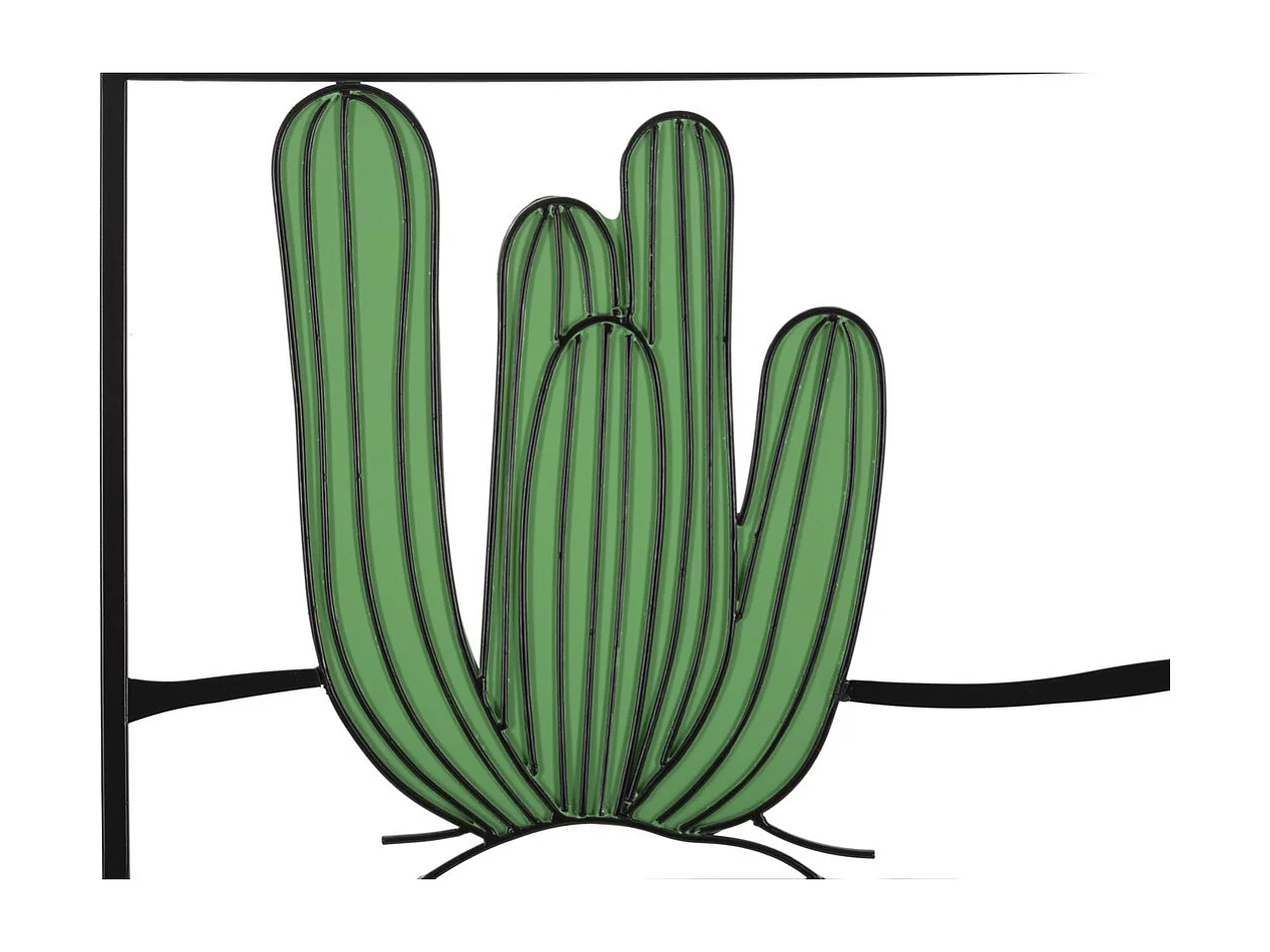 Décoration 3D en Métal Cactus 2, Multicouleur, 60x1,3x33 cm, Seven Design