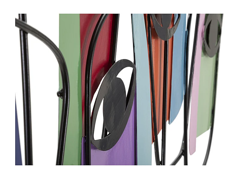 Metalowa Dekoracja 3D Oczy 1, Wielokolorowy, 120x2x72 cm, Seven Design