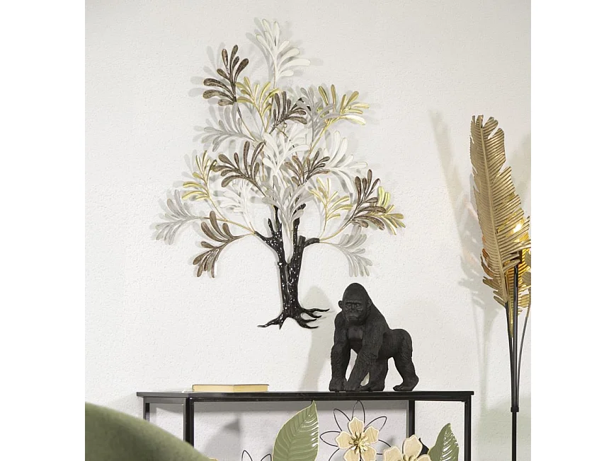 Decorazione in Metallo 3D Albero 4, Multicolore, 97,2x8,9x100,3 cm, Epikasa