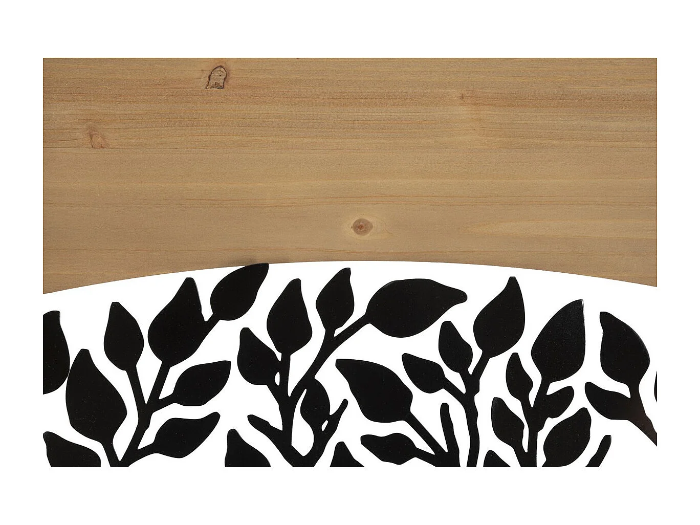 Décoration en Métal et Bois Arbre 11, Marron, 105x2x70 cm, Seven Design