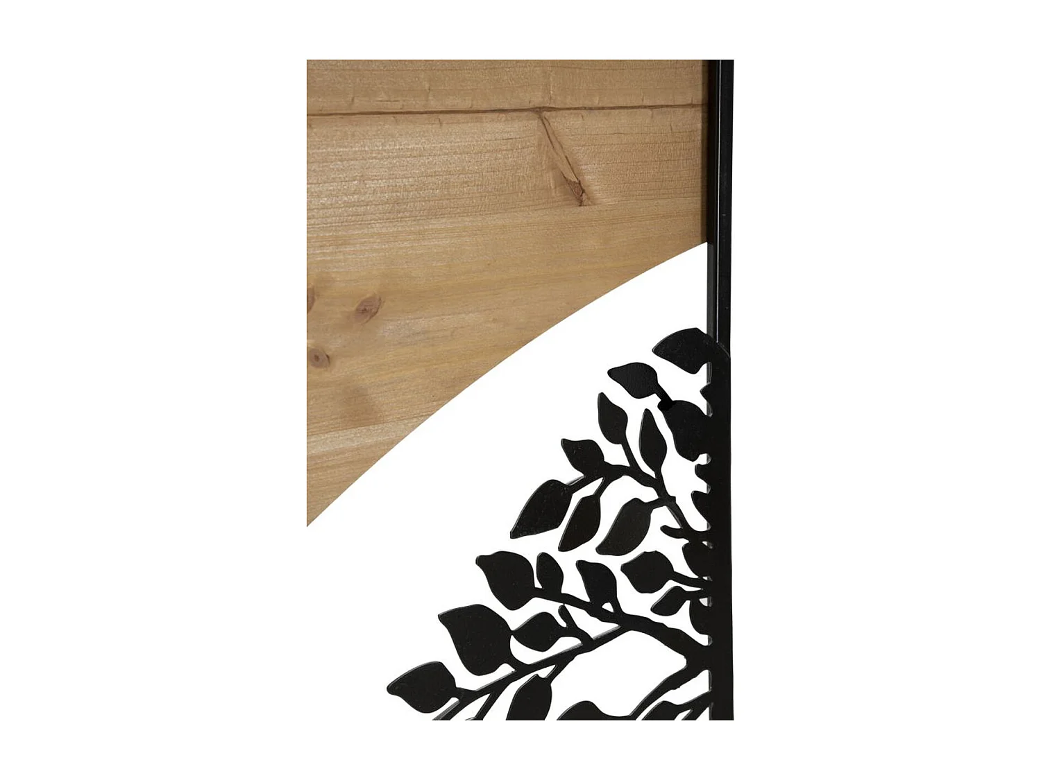 Dekoracja z Metalu i Drewna Drzewo 11, Brązowy, 105x2x70 cm, Seven Design