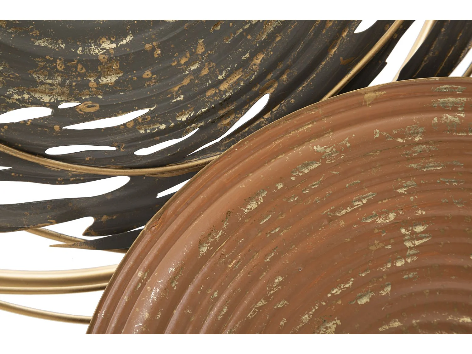 3D Metalen Decoratie Cirkels 16, Veelkleurig, 167,6x8,9x80,6 cm, Epikasa