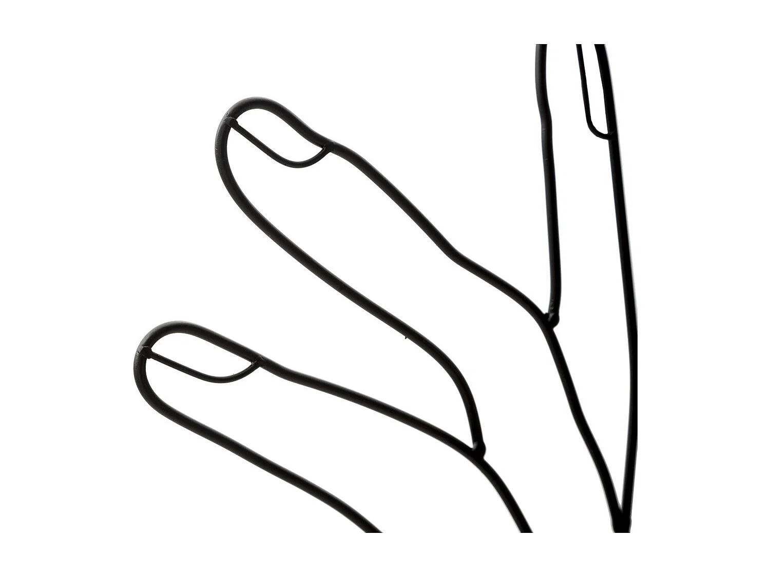 Décoration en Métal Mains 2, Noir, 50,5x1,3x61 cm, Seven Design