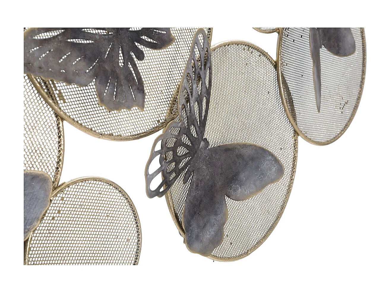 Decoração de Metal 3D Borboleta 15, Multicolorido, 66x5x38 cm, Seven Design