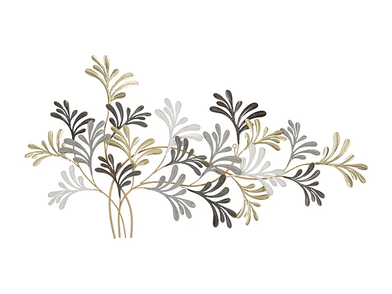 Décoration 3D en Métal Fleurs 22, Multicouleur, 130,8x7,6x70,5 cm, Seven Design