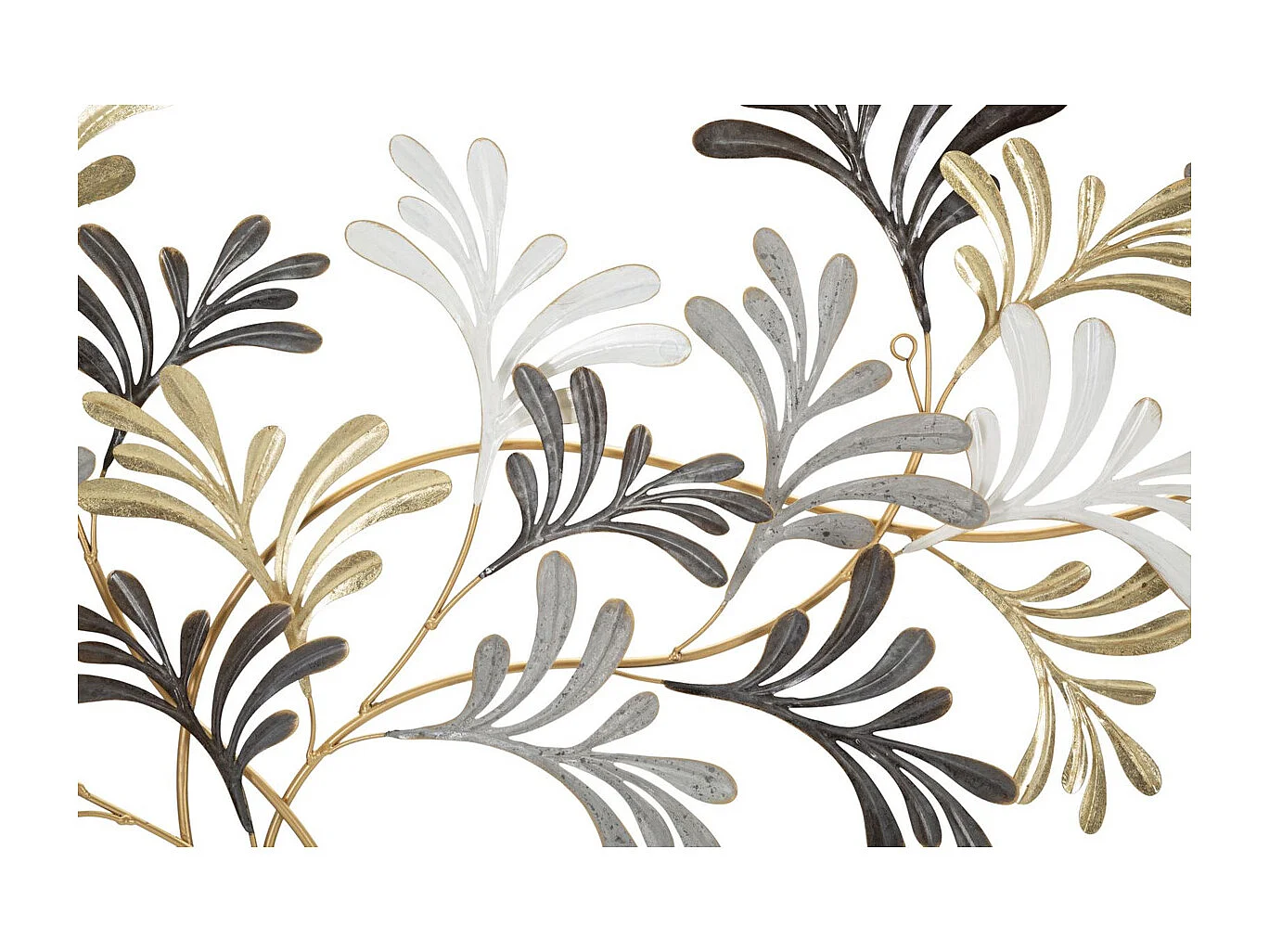 Decoração de Metal 3D Flores 22, Multicolorido, 130,8x7,6x70,5 cm, Seven Design