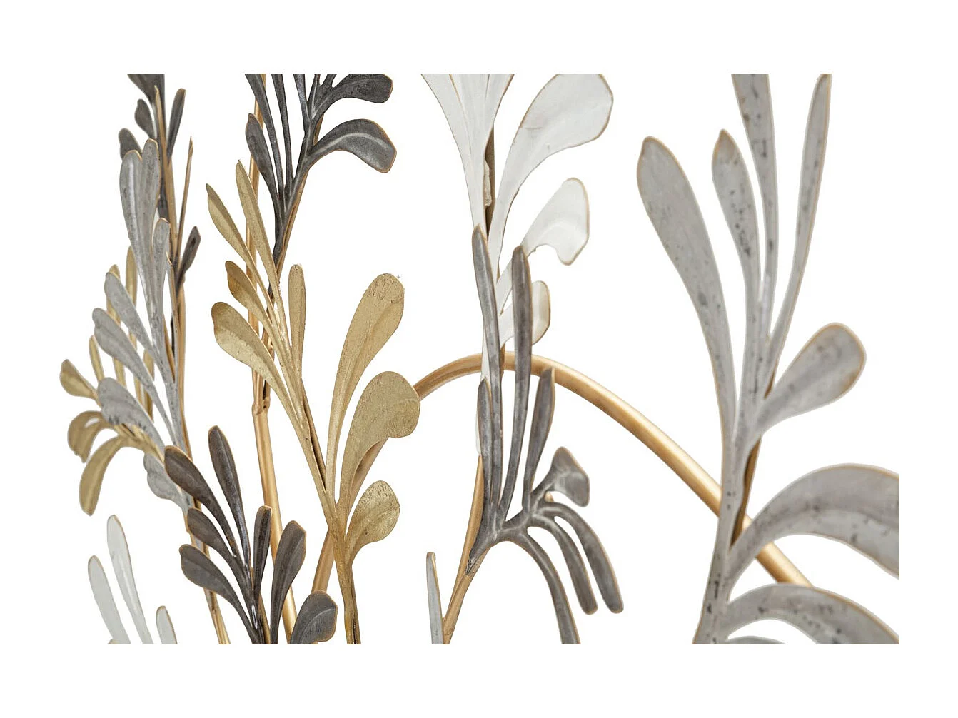 Decoração de Metal 3D Flores 22, Multicolorido, 130,8x7,6x70,5 cm, Seven Design