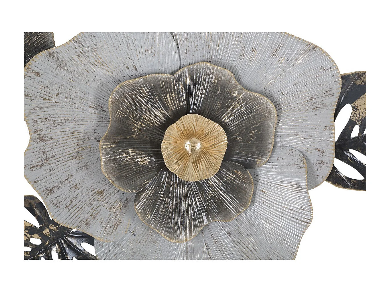 Décoration 3D en Métal Fleur 2, Multicouleur, 74,9x7x47,6 cm, Seven Design