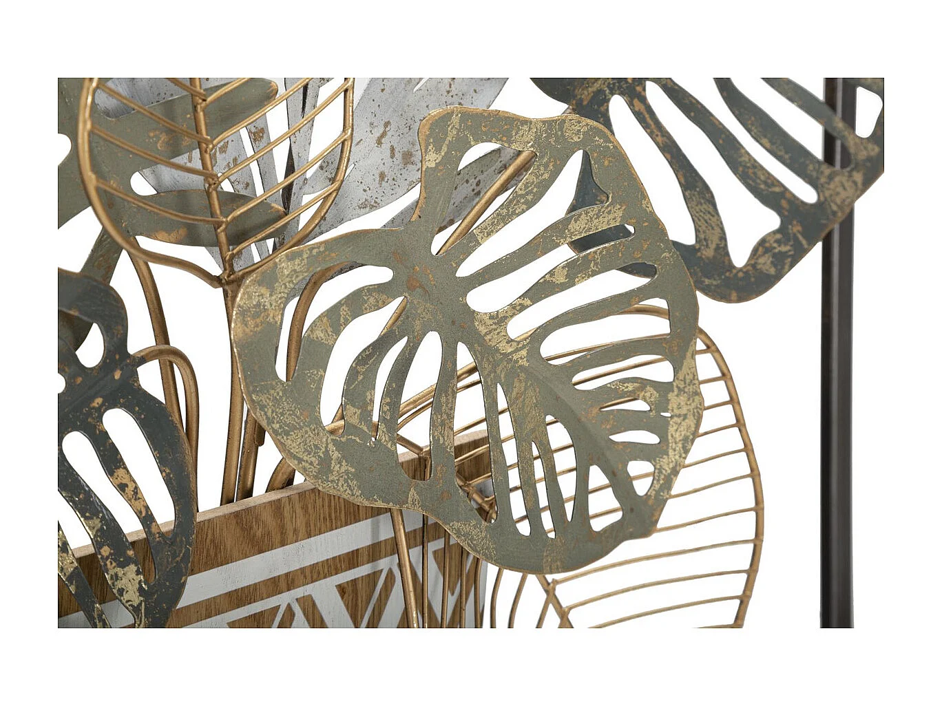 Décoration 3D en Métal Fleurs 44, Multicouleur, 54x6,4x62,9 cm, Seven Design