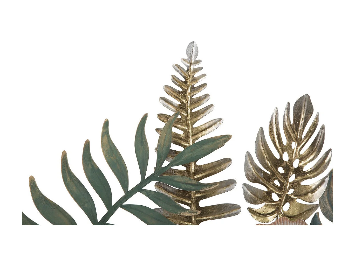 Décoration 3D en Métal Feuille 9, Multicouleur, 115x6x70 cm, Seven Design