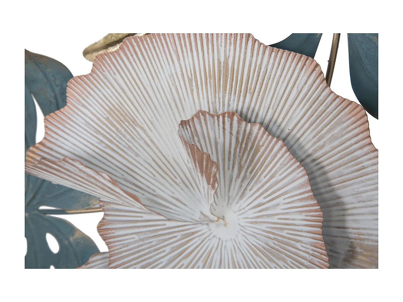 Décoration 3D en Métal Feuille 9, Multicouleur, 115x6x70 cm, Seven Design