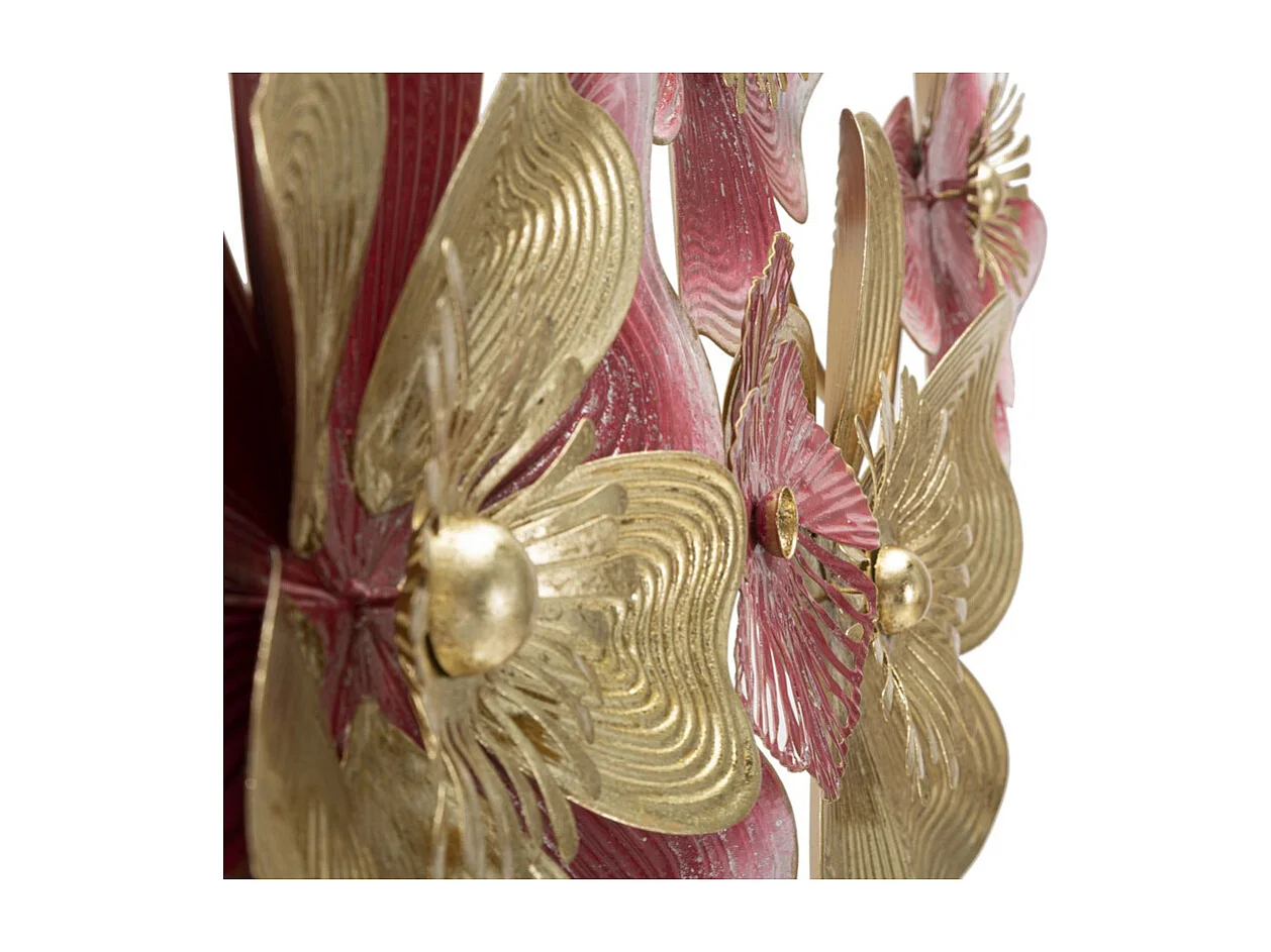 Décoration 3D en Métal Fleurs 19, Multicouleur, 91,4x6,4x50,8 cm, Seven Design