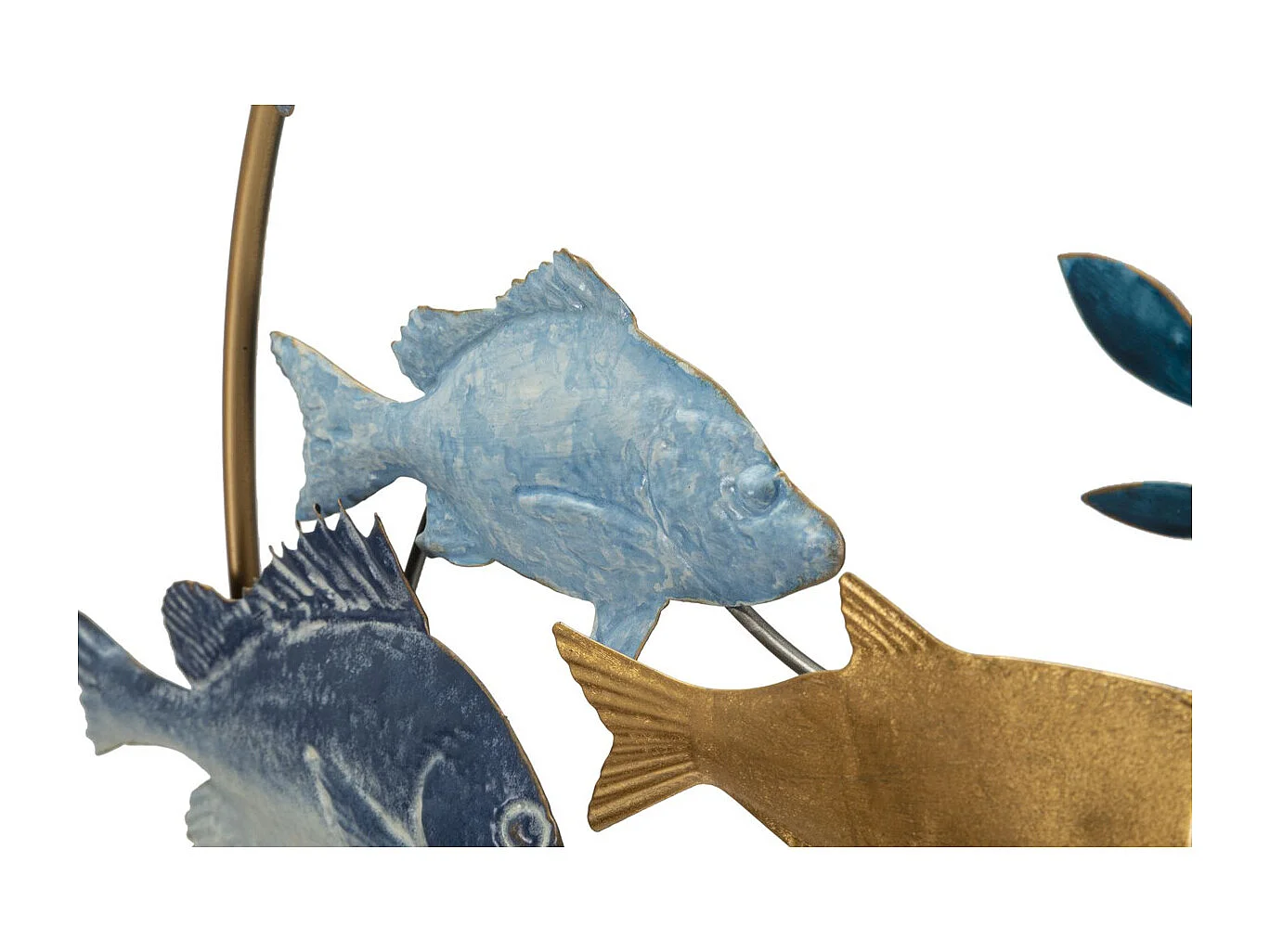 Décoration 3D en Métal Poisson 5, Multicouleur, 77x5x63 cm, Seven Design