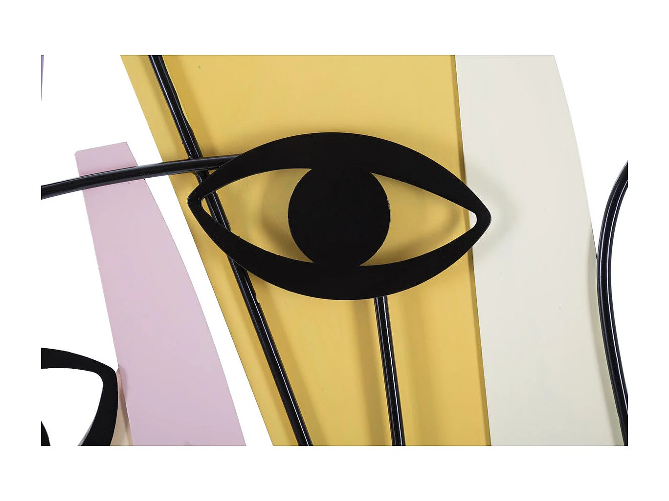 Décoration 3D en Métal Yeux, Multicouleur, 120x2x72 cm, Seven Design