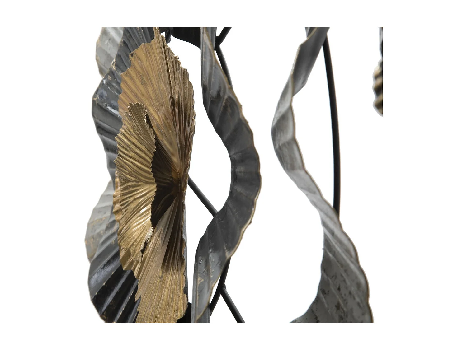 Décoration 3D en Métal Fleurs 4, Multicouleur, 100x8x80 cm, Seven Design