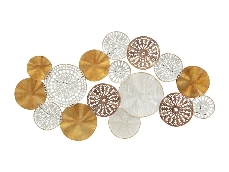 Décoration 3D en Métal MF32, Multicouleur, 125x5,5x68,5 cm, Seven Design