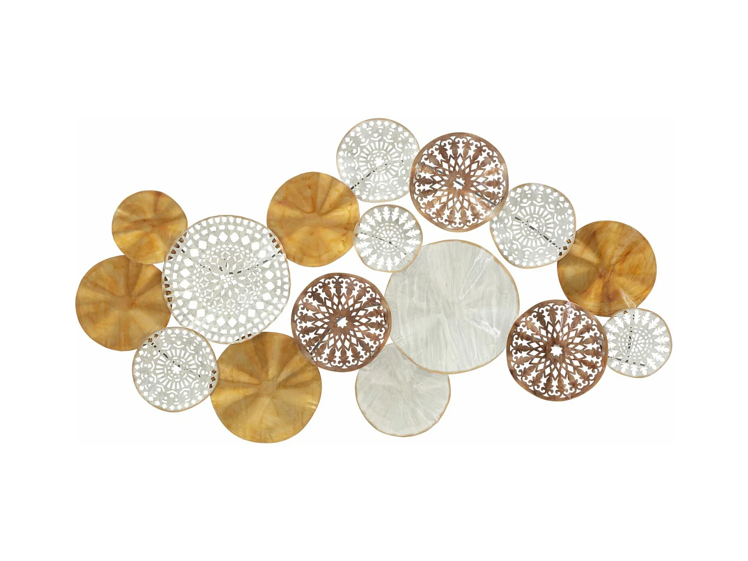 Décoration 3D en Métal MF32, Multicouleur, 125x5,5x68,5 cm, Epikasa
