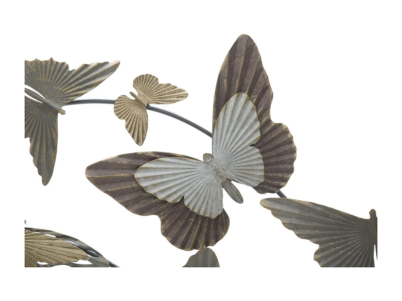 Décoration 3D en Métal Papillon 8, Multicouleur, 118x3x52 cm, Seven Design