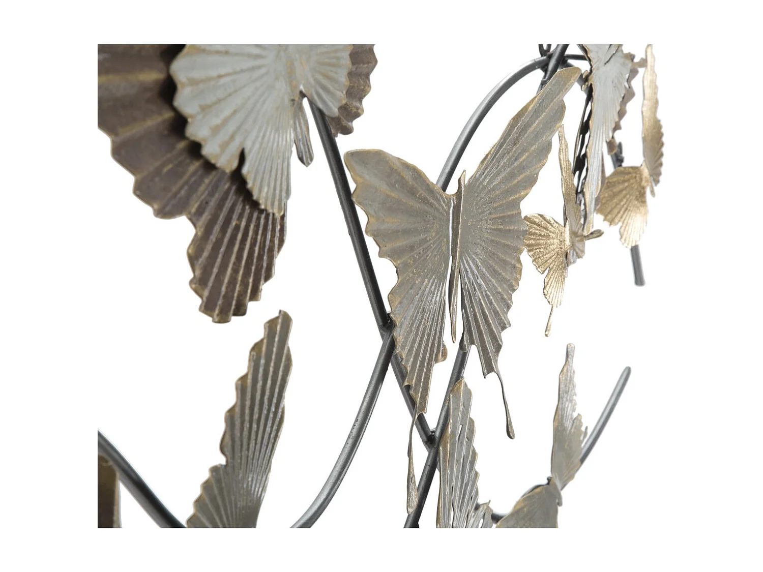 Décoration 3D en Métal Papillon 8, Multicouleur, 118x3x52 cm, Seven Design