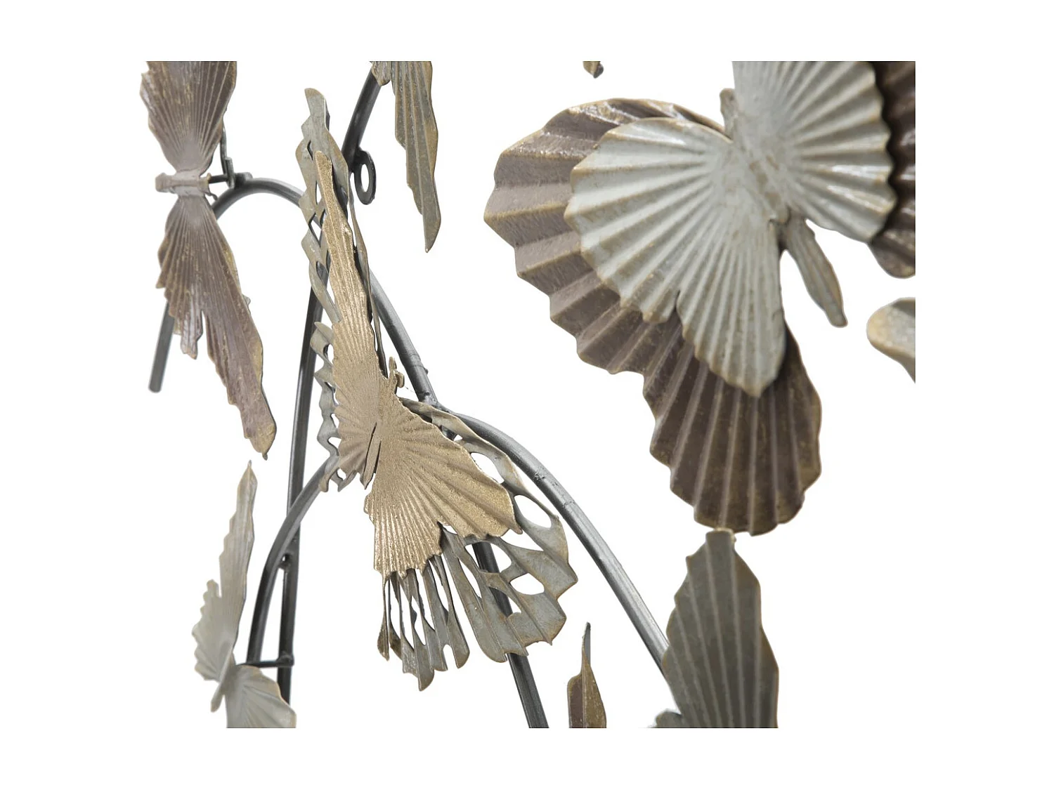 Décoration 3D en Métal Papillon 8, Multicouleur, 118x3x52 cm, Seven Design