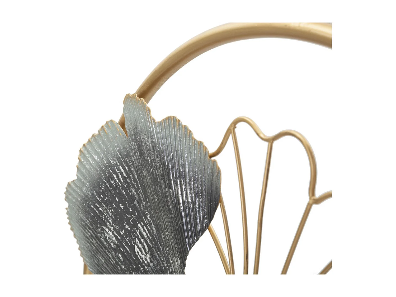 Metalowa Dekoracja 3D Liść 50, Wielokolorowy, 45,5x3,5x45,5 cm, Seven Design