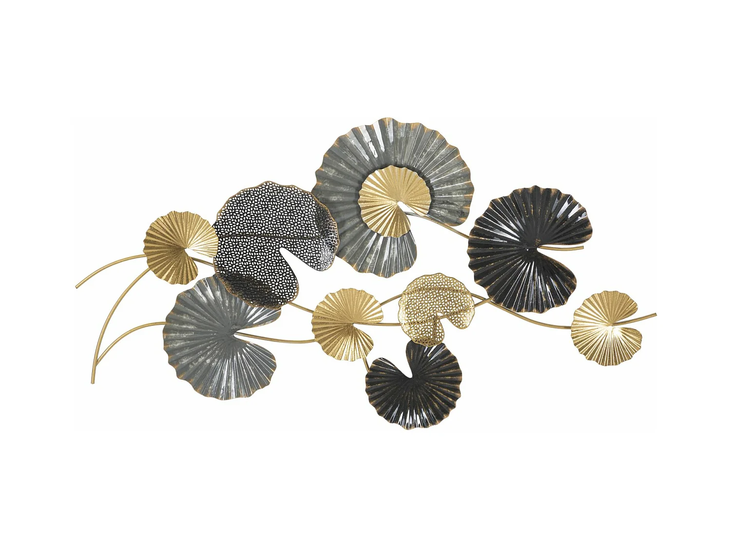 Decorazione in Metallo 3D Cerchi 13, Multicolore, 105x4x56 cm, Epikasa