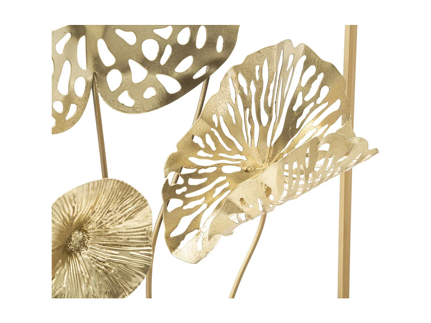 Décoration 3D en Métal Feuille 46, Multicouleur, 50x5x50 cm, Seven Design