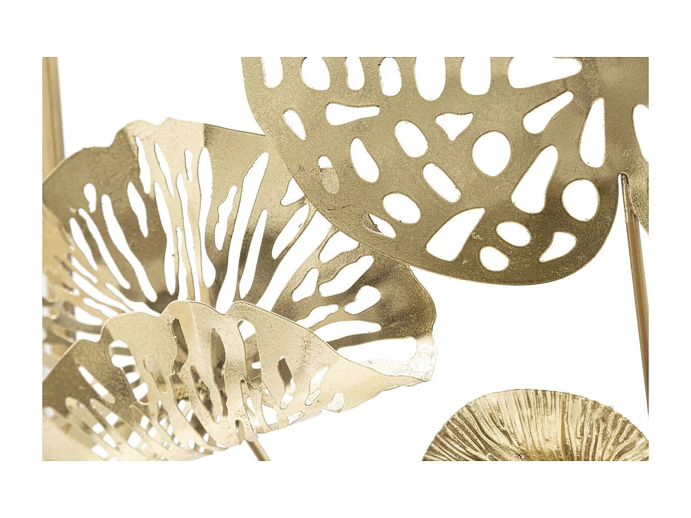 Décoration 3D en Métal Feuille 46, Multicouleur, 50x5x50 cm, Seven Design