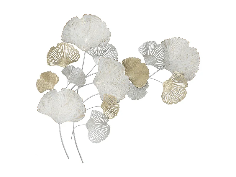 Decorazione in Metallo 3D Foglia 14, Multicolore, 85,5x10x113 cm, Epikasa