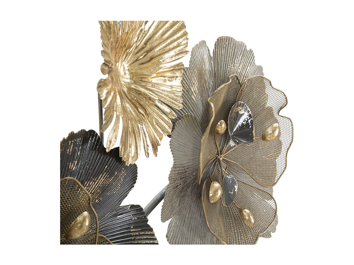 Décoration 3D en Métal Fleurs 8, Multicouleur, 149,2x8,9x61 cm, Seven Design