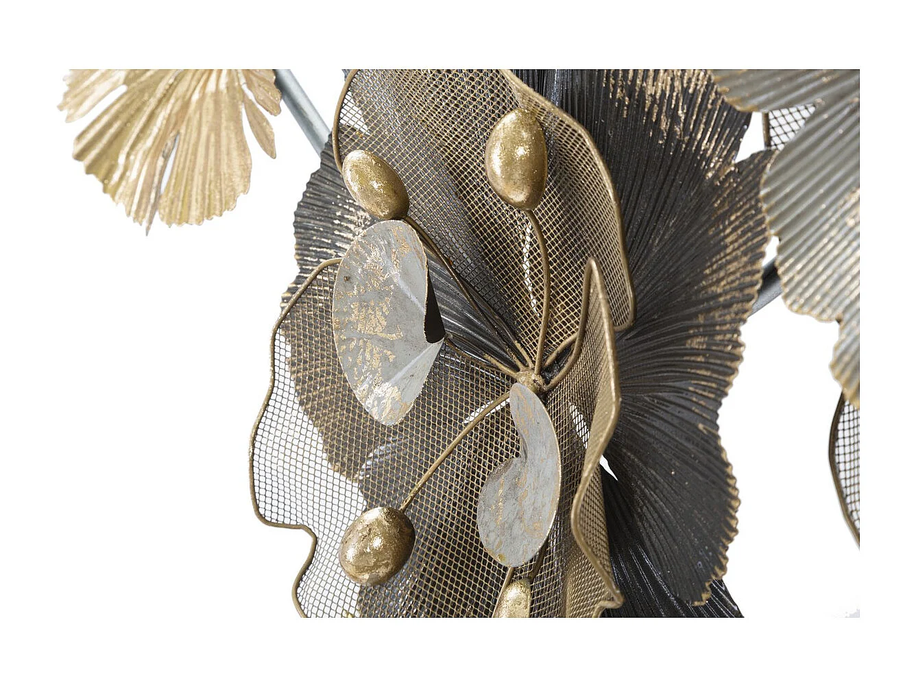 Décoration 3D en Métal Fleurs 8, Multicouleur, 149,2x8,9x61 cm, Seven Design