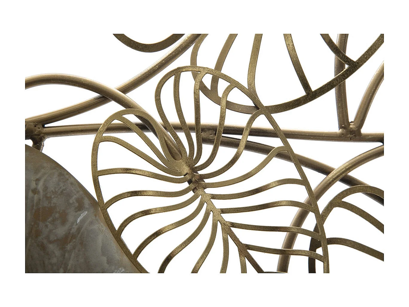 Décoration 3D en Métal Feuille 26, Multicouleur, 131x4,5x61 cm, Seven Design