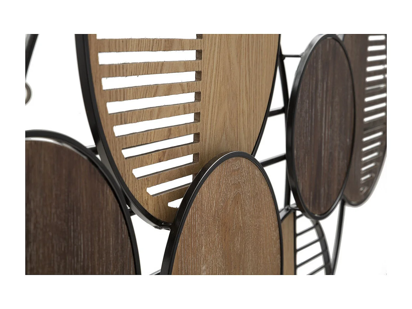 Décoration 3D en Métal Cercles 17, Multicouleur, 134x4x69,2 cm, Seven Design