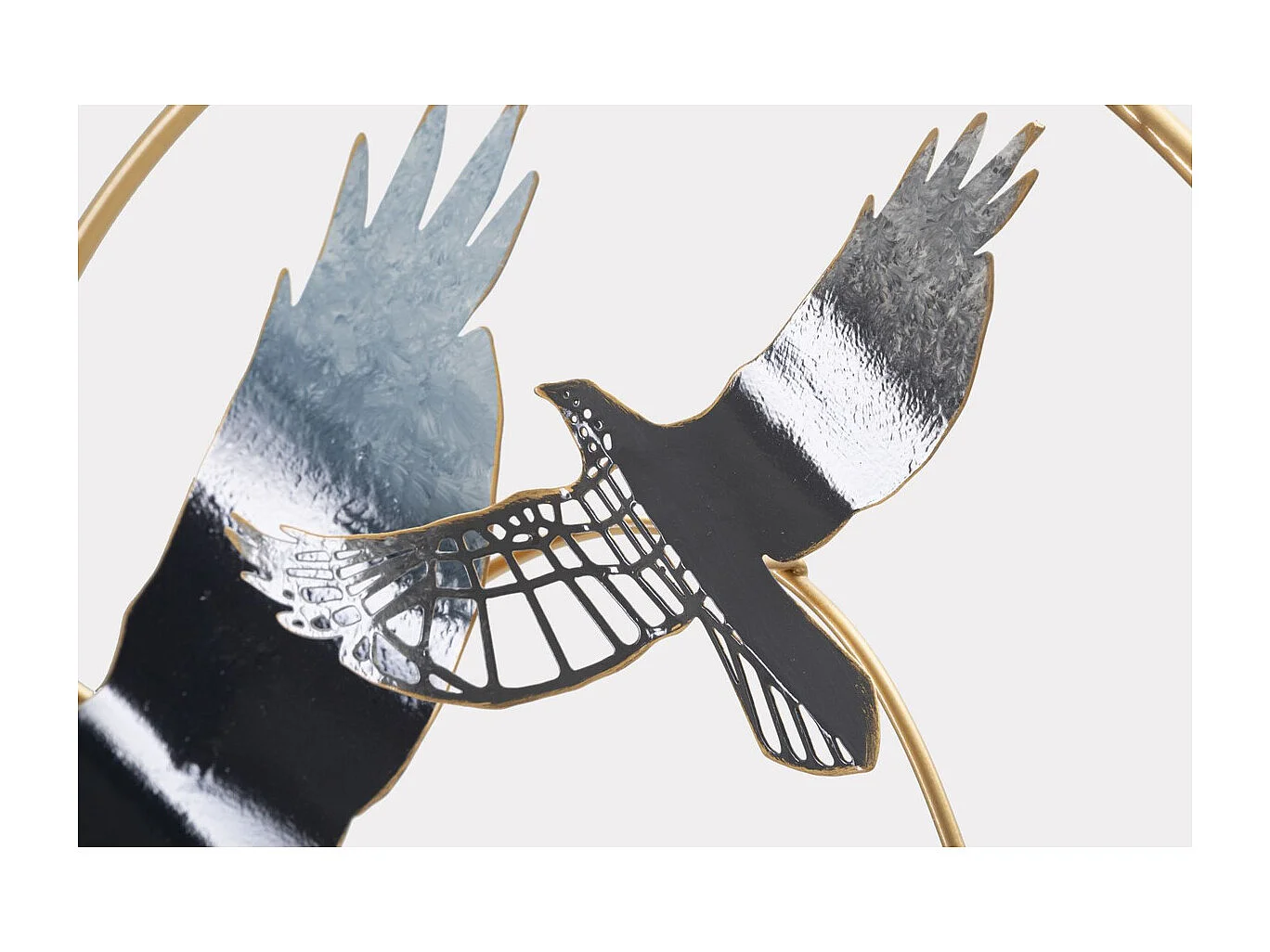 Décoration 3D en Métal Oiseaux 1, Multicouleur, 91x7x50 cm, Seven Design